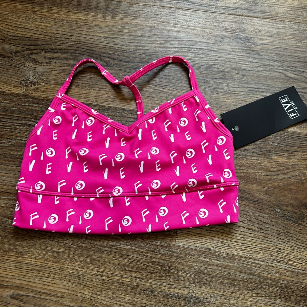Pink FIVE Sports Bra